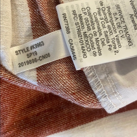 NWOT Madewell High Rise Striped Culottes - Picture 8 of 8